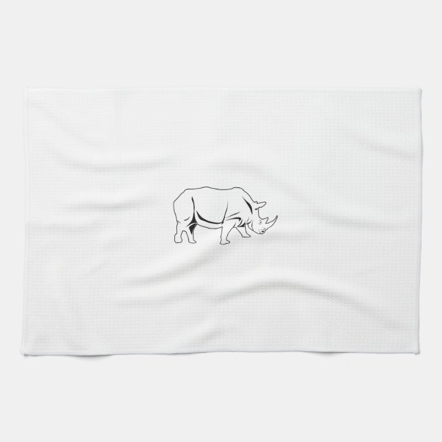 Rhino Tea Towel (Horizontal)
