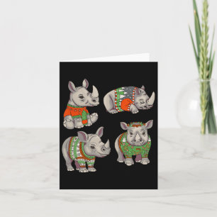 Rhino Ugly Christmas Sweater Contest Card