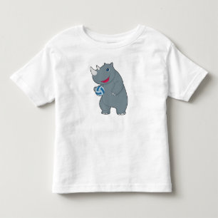 Rhino Volleyball player Volleyball Sports Toddler T-Shirt