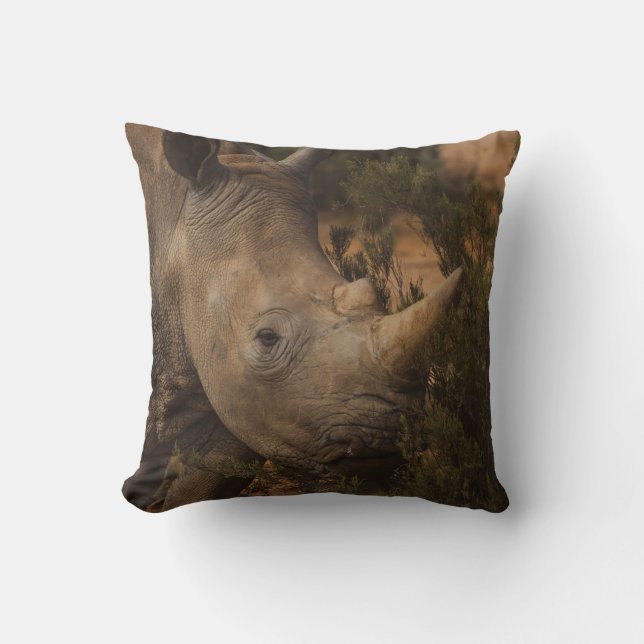 RHINO WILD ANIMALS CUSHION (Front)
