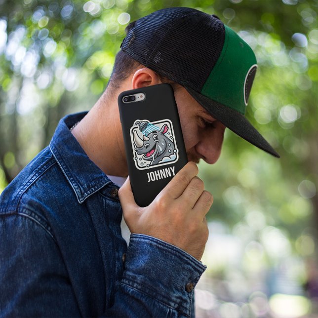 Rhino with custom text (Creator Uploaded)