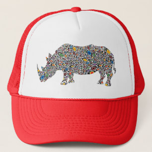 Rhinoceros-Cheetah Trucker Hat