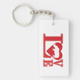 Rhinoceros Love Key Ring