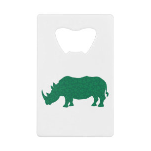 Rhinoceros made of Shamrocks