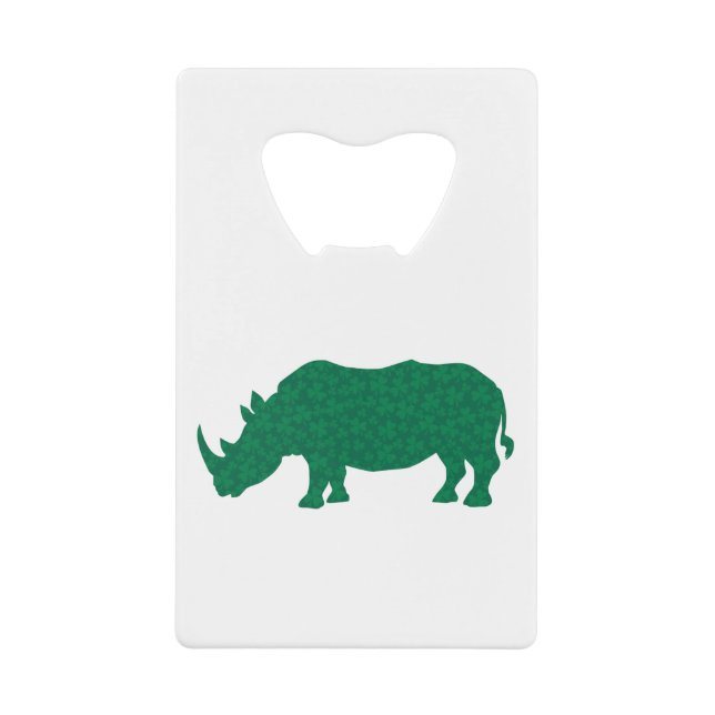 Rhinoceros made of Shamrocks (Front)
