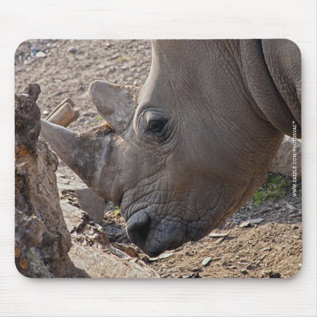 Rhinoceros Mouse Pad (Front)
