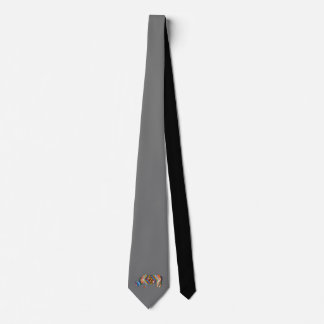 Rhinoceros Psychedelic Zebra Print Tie
