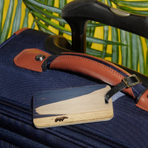 Rhinoceros Savanna Africa Tanzania Yin Yang Calm Luggage Tag