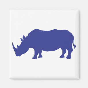 Rhinoceros Silhouette Magnet