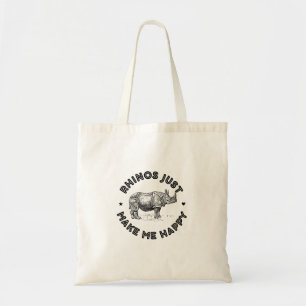 rhinoceros tote bag