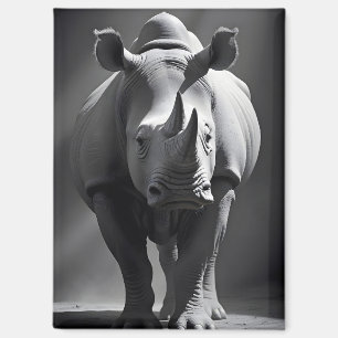 Rhinoceros Wildlife Majestic Nature Life Wallpaper Magnet