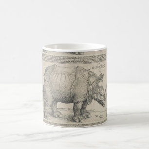 Rhinoceros, Woodcut by Albrecht Durer Coffee Mug