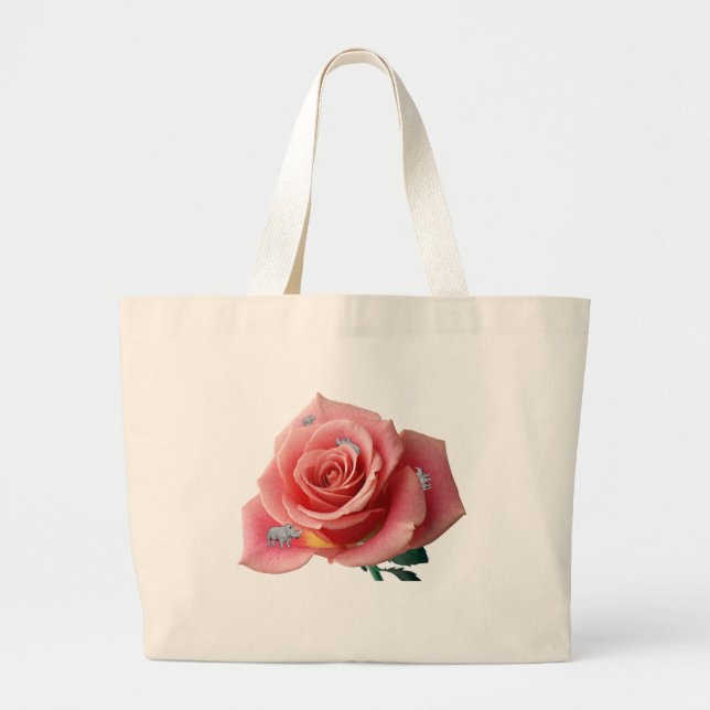 Rhinocerose Large Tote Bag (Front)