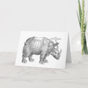 Rhinocerous Card