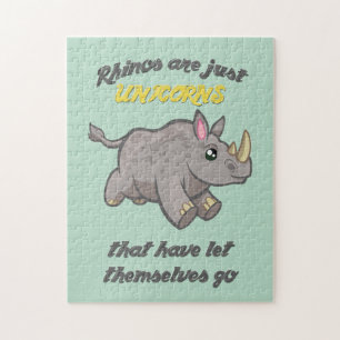 Rhinos are Unicorns Jigsaw Puzzle