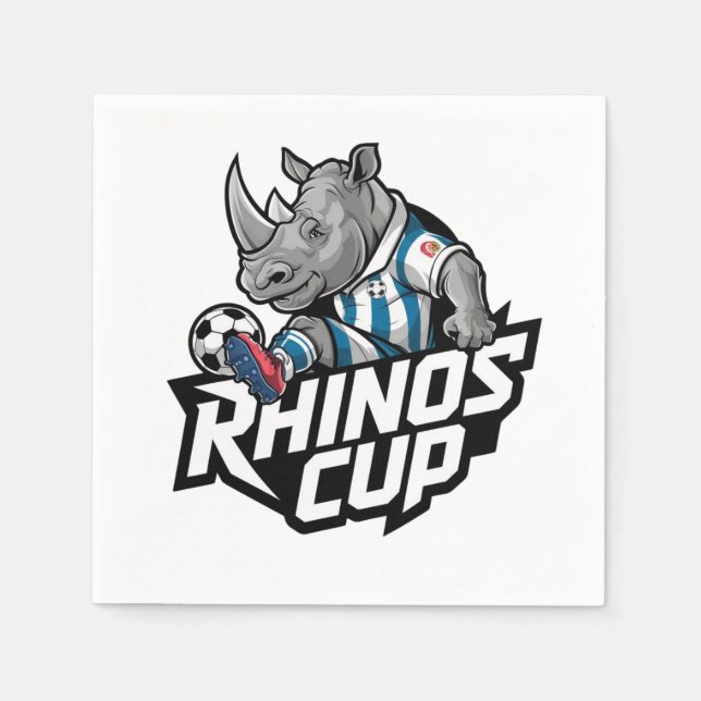 Rhinos Cup Napkin (Front)