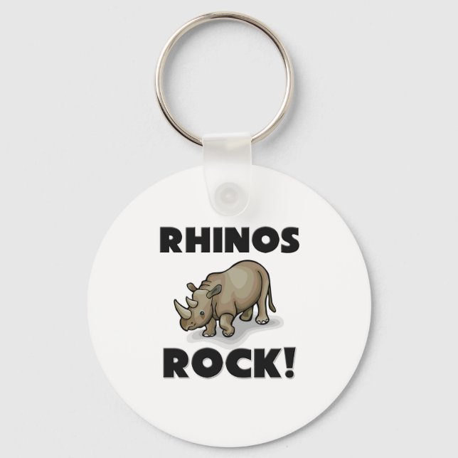 Rhinos Rock Key Ring (Front)