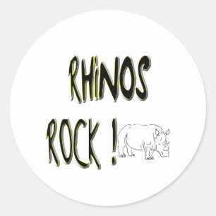 Rhinos Rock! Sticker