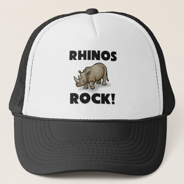 Rhinos Rock Trucker Hat (Front)