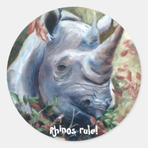 Rhinos rule Sticker