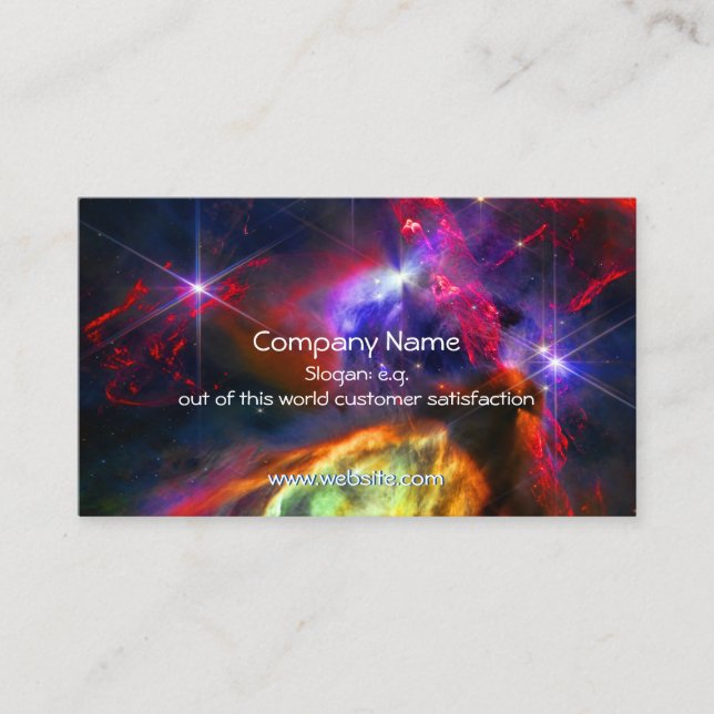 Rho Ophiuchi Cloud Complex - James Webb NIRCam Business Card (Front)
