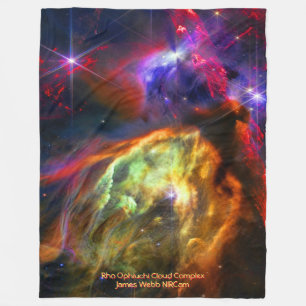 Rho Ophiuchi Cloud Complex - James Webb NIRCam Fleece Blanket