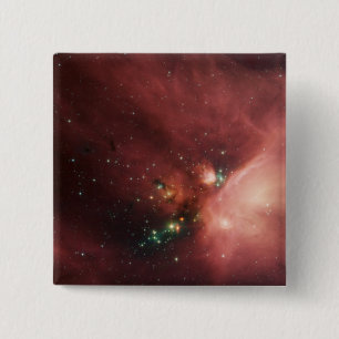 Rho Ophiuchi nebula 2 15 Cm Square Badge