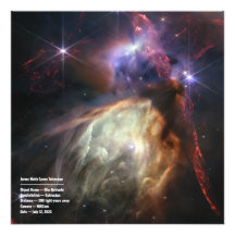 Rho Ophiuchi (NIRCam Image) JWST Image & Prompt