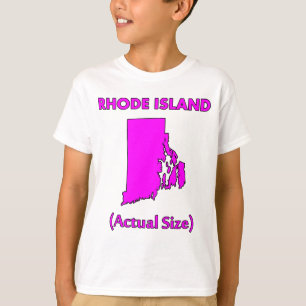 Rhode Island - Actual Size T-Shirt