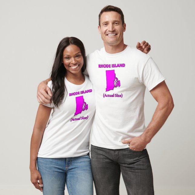 Rhode Island - Actual Size T-Shirt (Unisex)