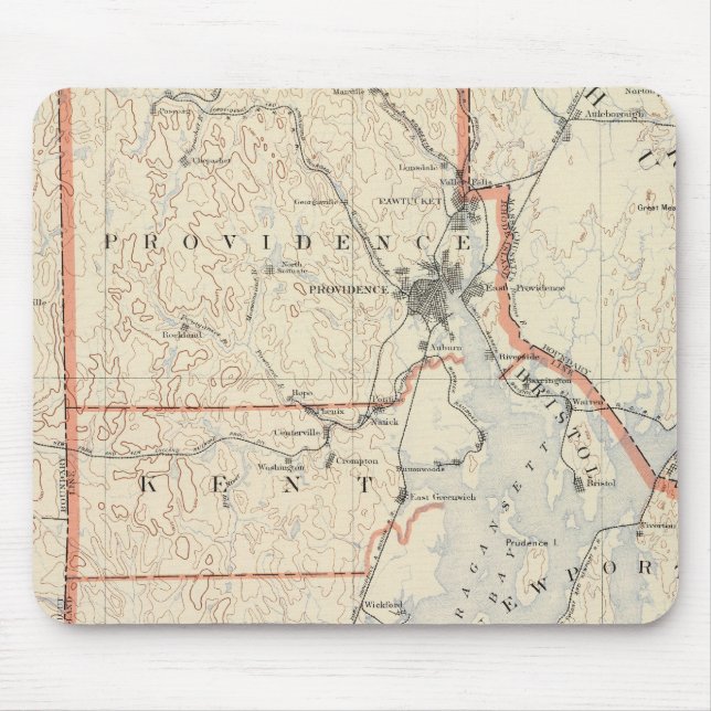 Rhode Island atlas 2 Mouse Pad (Front)