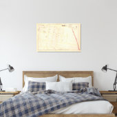 Rhode Island Atlas Map Canvas Print (Insitu(Bedroom))