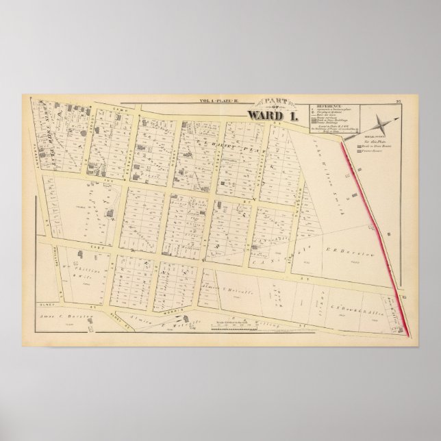 Rhode Island Atlas Map Poster (Front)