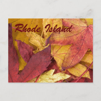 Rhode Island Autumn Leaves Postcard