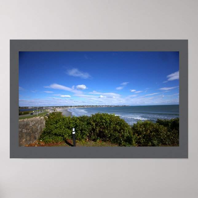 Rhode Island Beach Waterscape Poster (Front)