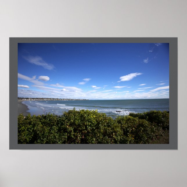 Rhode Island Beach Waterscape Poster (Front)