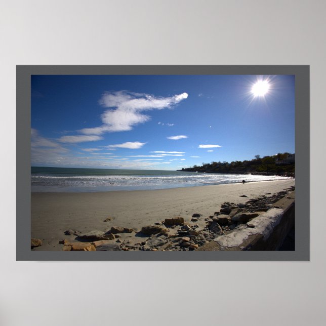 Rhode Island Beach Waterscape Poster (Front)