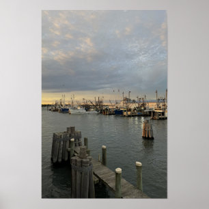 Rhode Island Boats at Sunset Poster