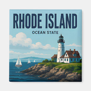 Rhode Island Capitol Harbour Ocean State Magnet