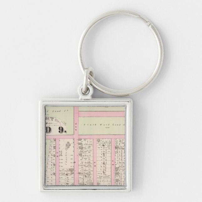 Rhode Island Catholic Orphan Asylum Atlas Map Key Ring (Front)