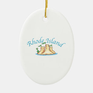 Rhode Island Ceramic Tree Decoration