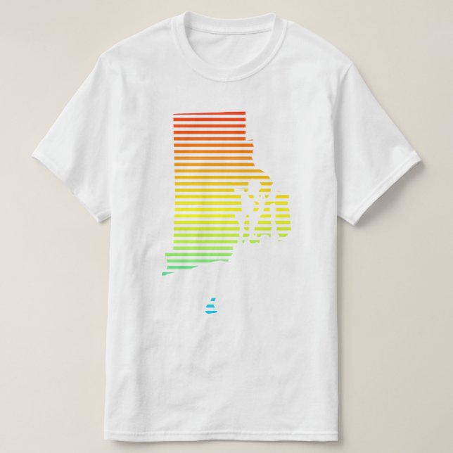 rhode island chill fade T-Shirt (Design Front)