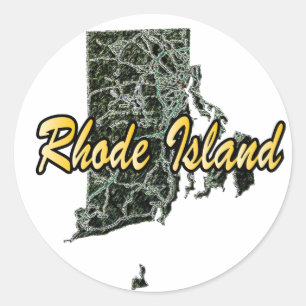 Rhode Island Classic Round Sticker