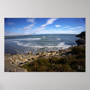 Rhode Island Cliffside Waterscape Poster