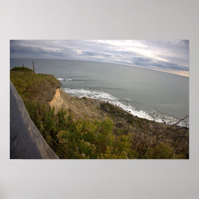 Rhode Island Cliffside Waterscape Poster (Front)