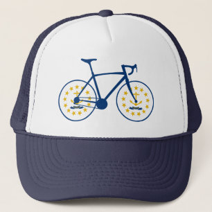Rhode Island Flag Cycling Trucker Hat