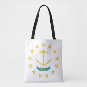 RHODE ISLAND Flag Design - Tote Bag