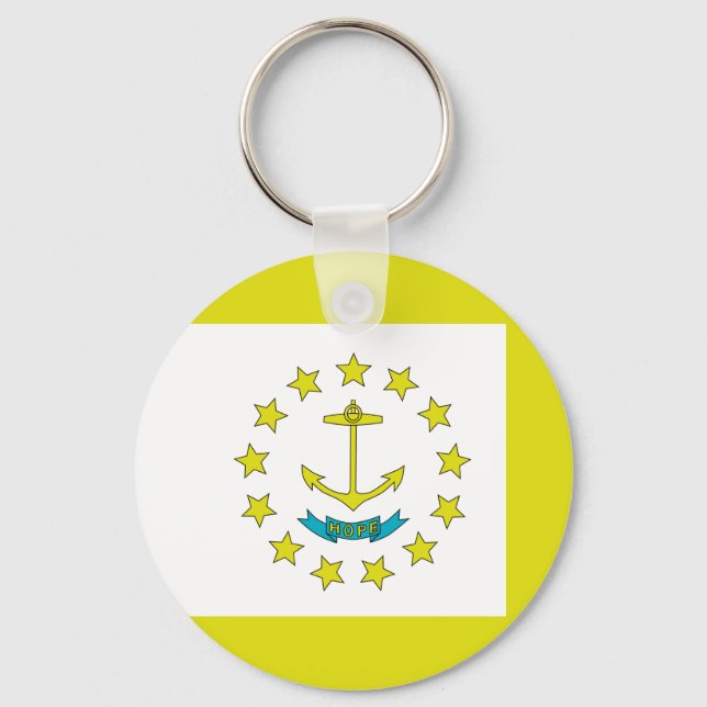 Rhode Island flag Key Ring (Front)