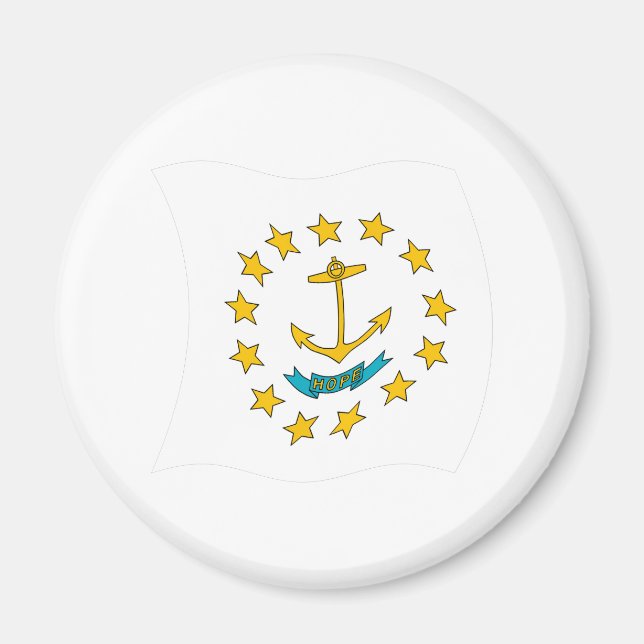 Rhode Island Flag Magnet (Front)