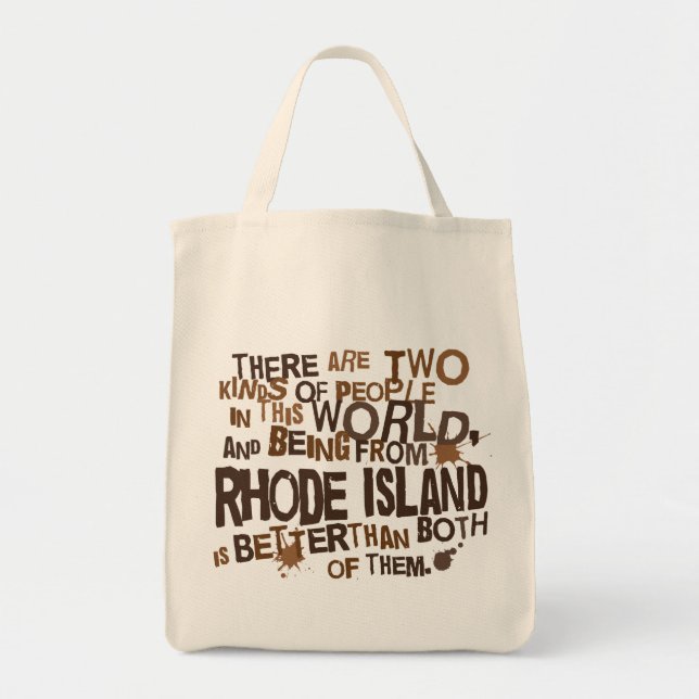 Rhode Island (Funny) Gift Tote Bag (Front)